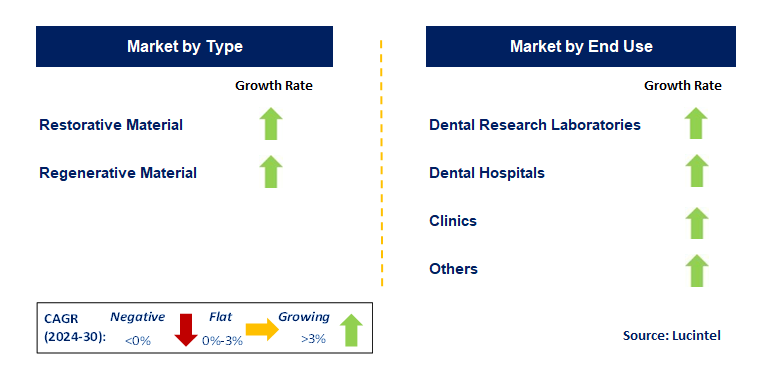 Dental Restorative and Regenerative Material by Segment